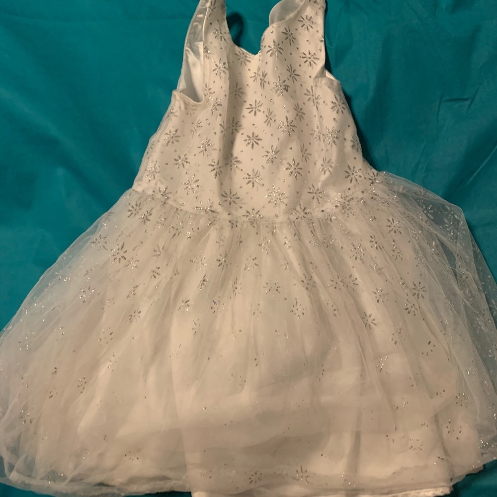 Tulle white snowflake dress
